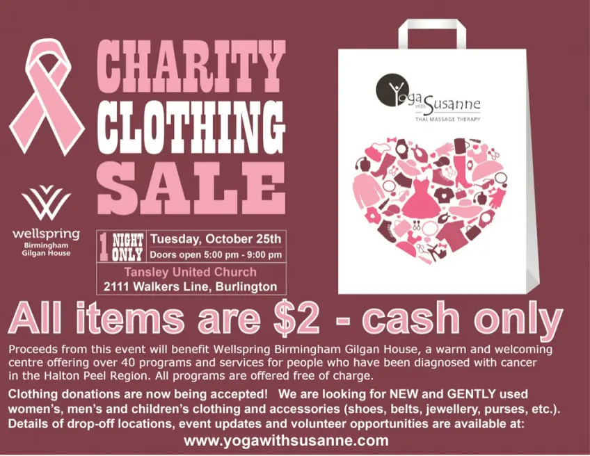 Team Logue | Burlington & Oakville real estate events charity clothing sale 2016