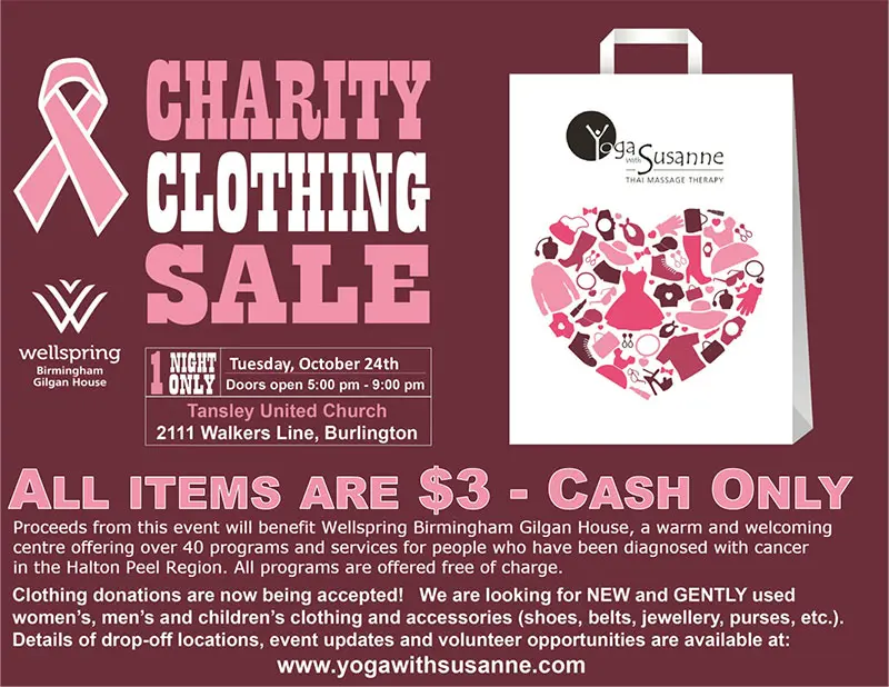 Team Logue | Burlington & Oakville real estate charity clothing sale event 2017