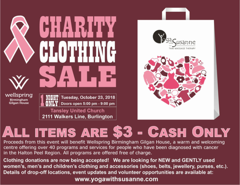 Burlington Events | Charity Clothing Sale | Team Logue Real Estate Agents