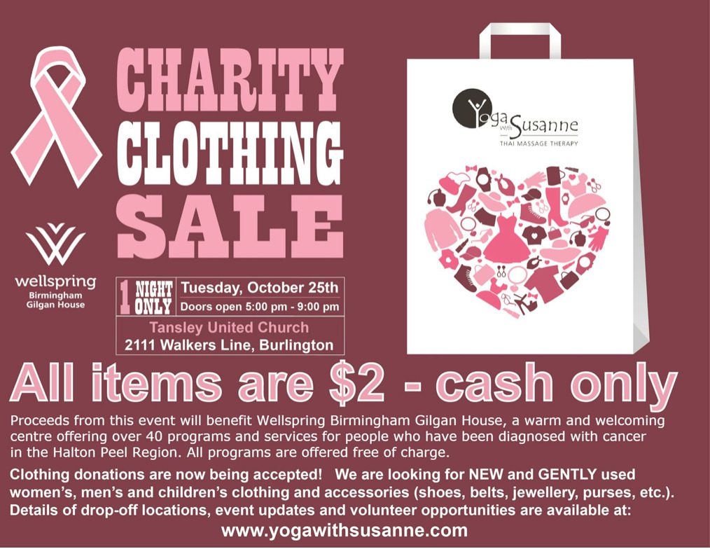 Team Logue | Burlington & Oakville real estate events charity clothing sale 2016