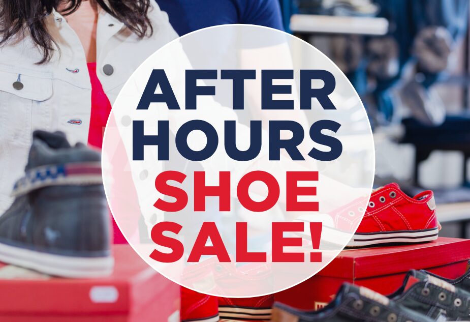 After Hours Shoe Sale Event | Team Logue | Burlington Real Estate Agents