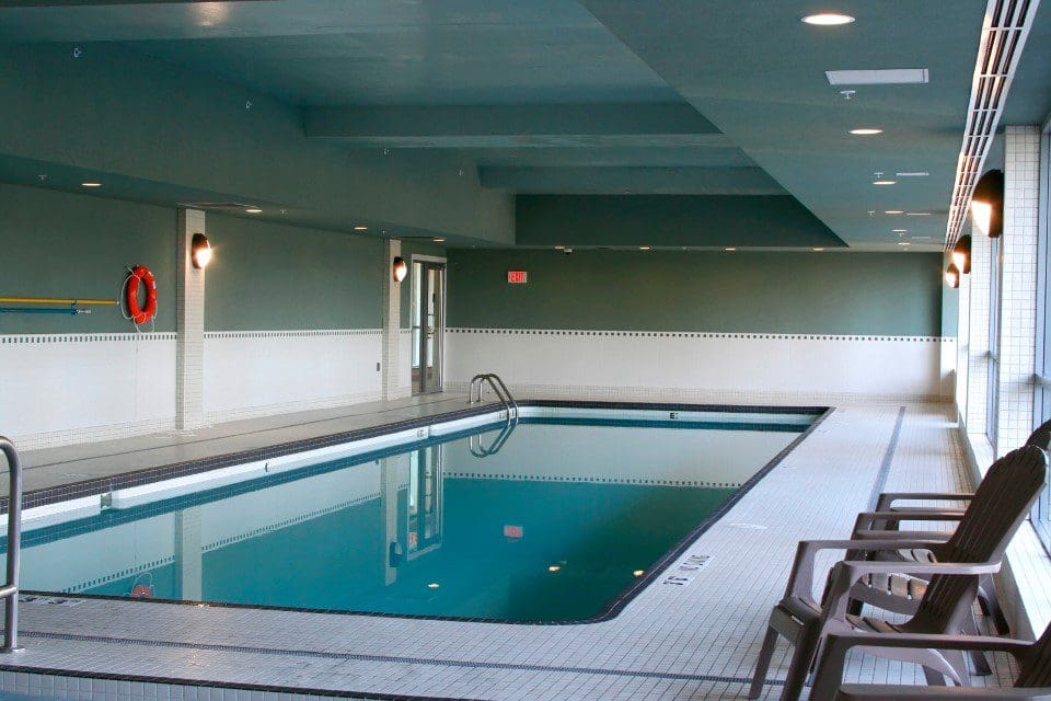 Swimming pool in condo building