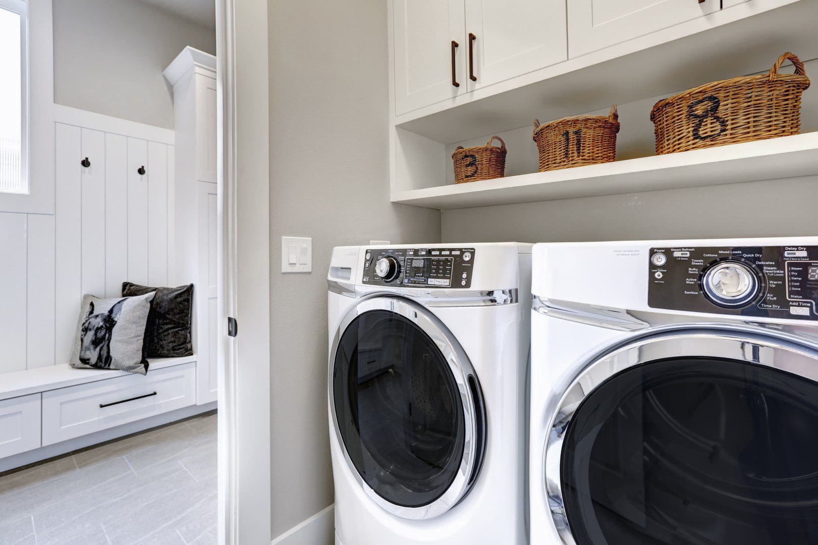 Laundry room renovation for organization
