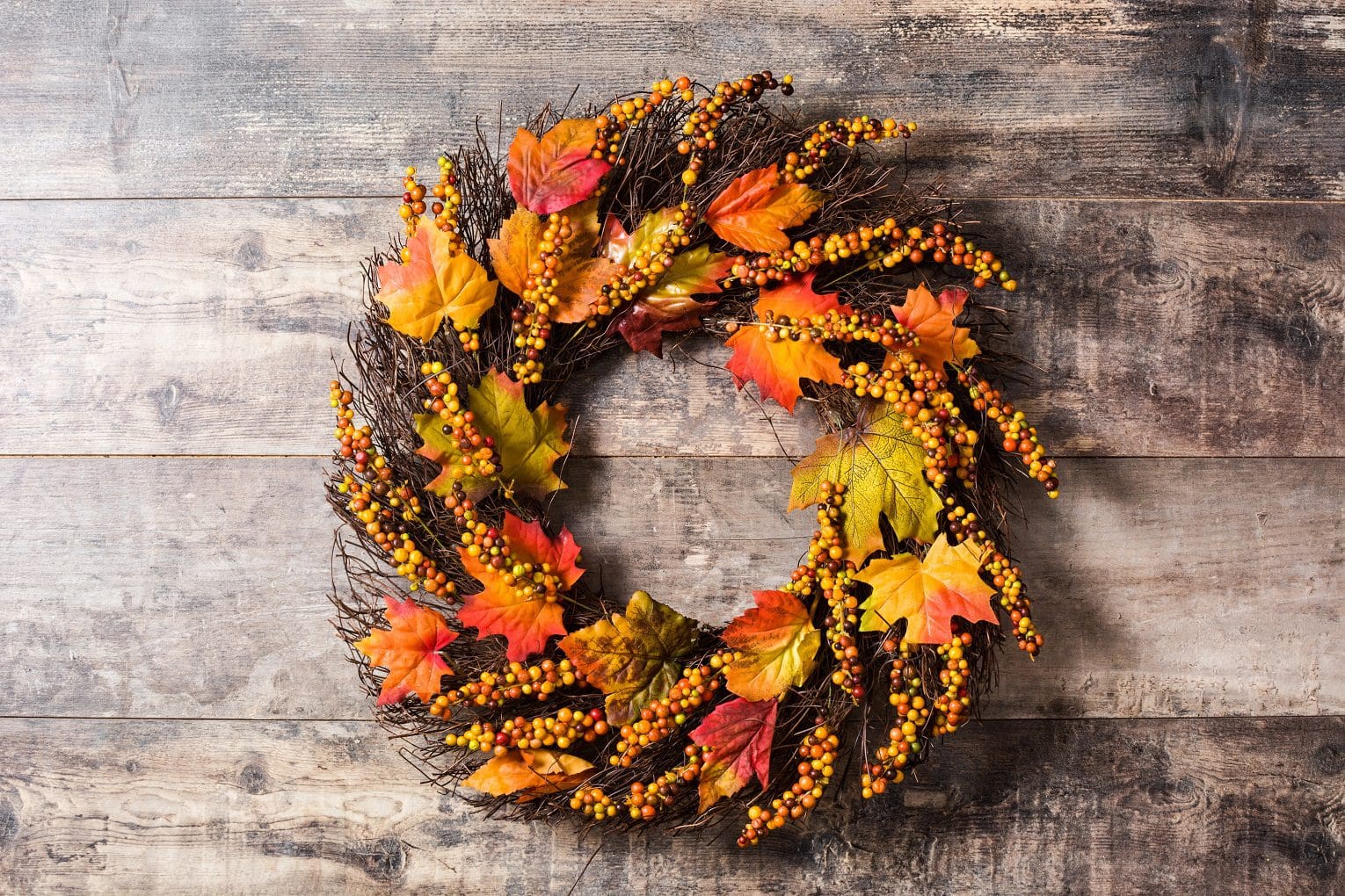seasonal decorating ideas mixed marigold wreath