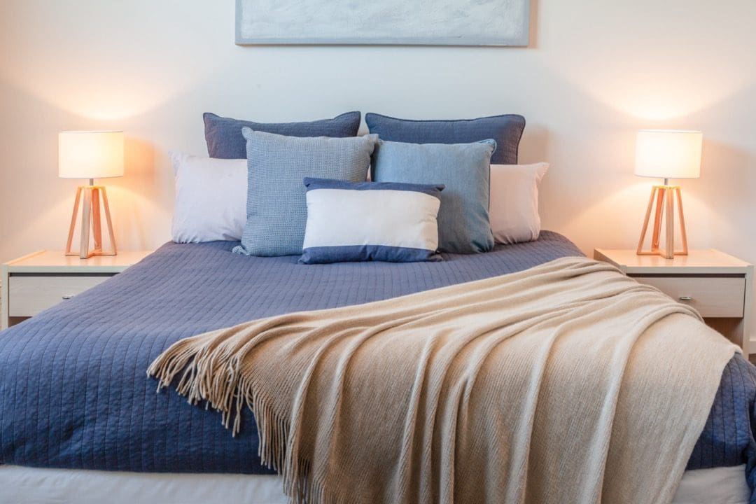 Beautifully staged bedroom